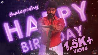 Thalapathy Vijay Birthday Mashup 2020  Falcon Creative Studios