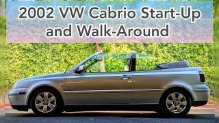 2002 VW Cabrio FOR SALE start-up walk-around quick tour