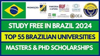 Free Scholarships in Brazil - Brazilian Universities GCUB Scholarships 2025-2026 for Masters PhD