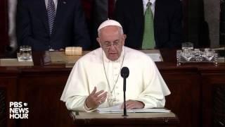 Watch Pope Francis addresses Congress with subtitles