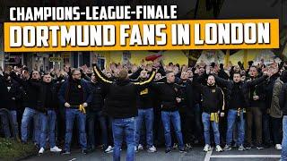 Dortmund Fans in London vor dem Champions-League-Finale  BVB - Real Madrid