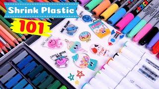 Shrink Plastic for Beginners Coloring Cutting Shrinking and Sealing