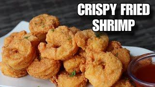 4 Ingredients CRISPY Fried Shrimp Recipe  Better Than Popeyes