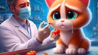 CUTE CAT IS AFRAID OF AN INJECTION#cat #funny #cute #sad #kitten #cats #giant