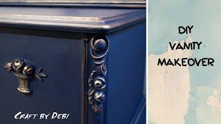 DIY Tutorial - Vanity Makeover With Chalk Paint - Craft by Debi