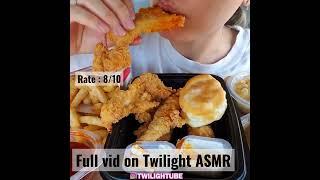 My Rating for KFC Nashville chicken tenders #shorts #asmr #eatingsounds