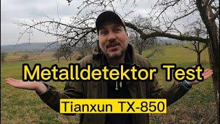 Metalldetektor Test halzlewolke Tianxun TX-850