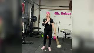 Heavy Mace & Gada Strength & Endurance training. Sets & reps in description.   Steph Sorenson