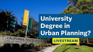 Should I get a degree in city planning? Q & A Livestream