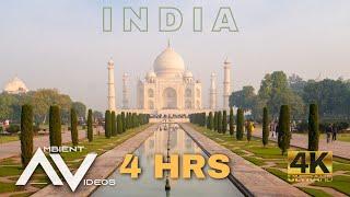 INDIA  4 Hours Iconic Places and Traditions Ambient Video