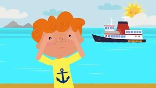КОТЭ ТВ ️ Корабли + Купаемся  Веселая песня мультфильм про разные лодки и корабли