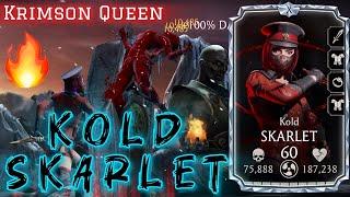 Kold Skarlet A Bit Slow But Very Painful Character for Enemy  Mortal Kombat Mobile