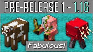 Minecraft 1.16 Pre-release 1 Fabulous Graphics New game rules and more Java edition Pre-release