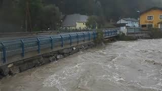 #hochwasser Gölsen bei Kropfsdorf kurz bevor sie über die Ufer tritt 15.9.2024 14 Uhr 30