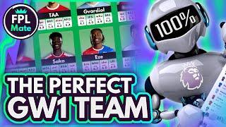 THE BEST POSSIBLE FPL TEAM ACCORDING TO AI 100% Rated   Using Analytics to Win FPL GW1 202425