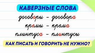 Разбираем 10 каверзных слов за 3 минуты Как писать и говорить их правильно?  Русский язык