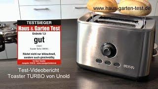 Unold TOASTER TURBO - Testvideo Testsieger