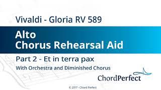 Vivaldis Gloria Part 2 - Et in terra pax - Alto Chorus Rehearsal Aid