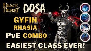  BDO  Easiest Class Ever  K-Pipe Boi  Dosa Gyfin Rhasia PvE Combo Guide 