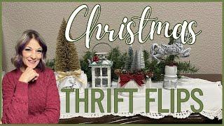 Christmas Thrift Flip ChallengeRustic Christmas DIYsBottle Brush Tree DIY Decor