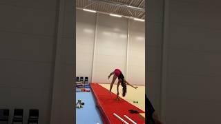 One arm press to handstand. Acrobatics. Girl 13 y.o.