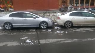 Honda Civic 4d 2008 дополнительный клиренс за счет резины размером 205 60 16