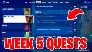 How To Complete Week 5 Quests in Fortnite - All Week 5 Challenges Fortnite Chapter 4 Season 2