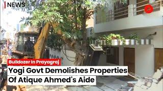 Yogi Govt Demolishes Properties Of Atique Ahmed’s Aide Jaffar In Prayagraj Uttar Pradesh