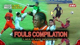 SADISS.. BEGITU MENGERIKAN KERAS & BERBAHAYA  KOMPILASI FOULS LAGA KLASIK