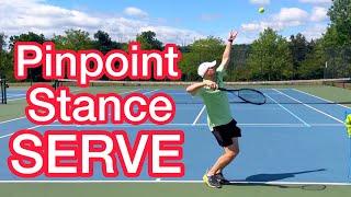 The Correct Footwork On A Pinpoint Stance Serve Tennis Technique Explained