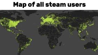 Map of all steam users