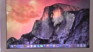 OS X 10.10 Yosemite on MacBook White late 2009