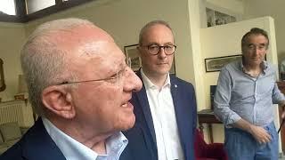 AUTONOMIA DIFFERENZIATA LE PAROLE DEL GOVERNATORE DELLA CAMPANIA DE LUCA OGGI A COMOLA MIA SFIDA