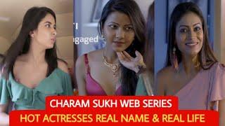 Charamsukh web series hot actresses real name and real life  Nidhi Mahawan  Kashturi chhtri