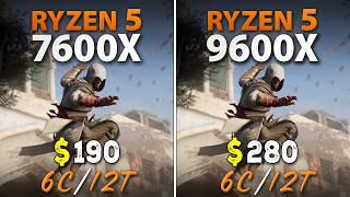 AMD Ryzen 5 9600X vs 7600X  Test in 10 Games