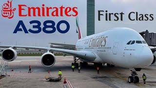 FIRST CLASS  Emirates Airbus A380   Paris - Dubai    Upper Deck  FULL FLIGHT REPORT