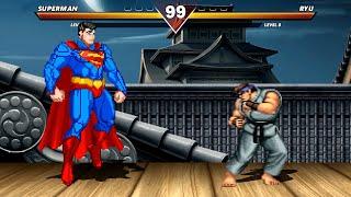 RYU vs SUPERMAN - Must See MOST HIGH LEVEL INSANE FIGHT