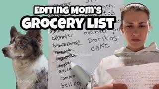 Editing Mom’s Grocery List