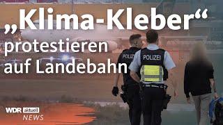 Letzte Generation protestiert wieder Verspätungen und Ausfälle am Flughafen Köln-Bonn  WDR aktuell