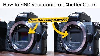 How to FIND your cameras Shutter Count and why it matters