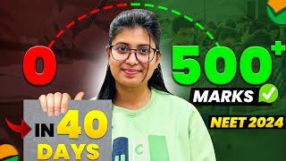 Score 0 to 500+Last 40 Days Detailed Planning for NEET 2024