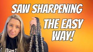 Sharp Blades and Smooth Cuts The EASIEST Way To Sharpen Your Chainsaw Chain Perfectly Every Time