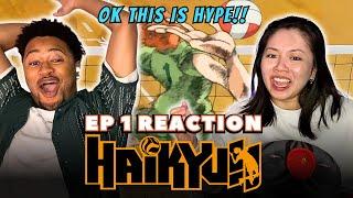 FINALLY WATCHING A SPORTS ANIME   *Haikyuu* Ep 1 FIRST TIME REACTION