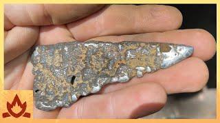 Primitive Technology Iron knife made from bacteria