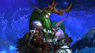 Malfurion and Tyrande Goodbye - In Game Cutscene