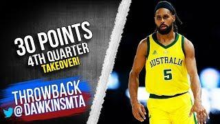 Patty Mills Full Highlights 2019.08.24 Boomers vs USA - 30 Pts 4th QTR TakeOver
