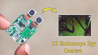 How to make 2k hidden spy cctv endoscope camera with old keypad phone