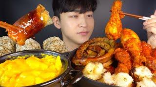 통대창이 듬뿍 매운 곱도리탕에 계란찜 주먹밥을 먹어봤습니다 Spicy Intestines Mukbang ASMR