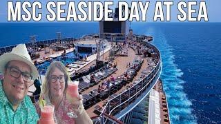 Relaxing Day at Sea on the MSC Seaside  Pools Slides Activities Food Shows and More  Day# 4