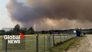 Out-of-control wildfire nears Labrador City thousands evacuate